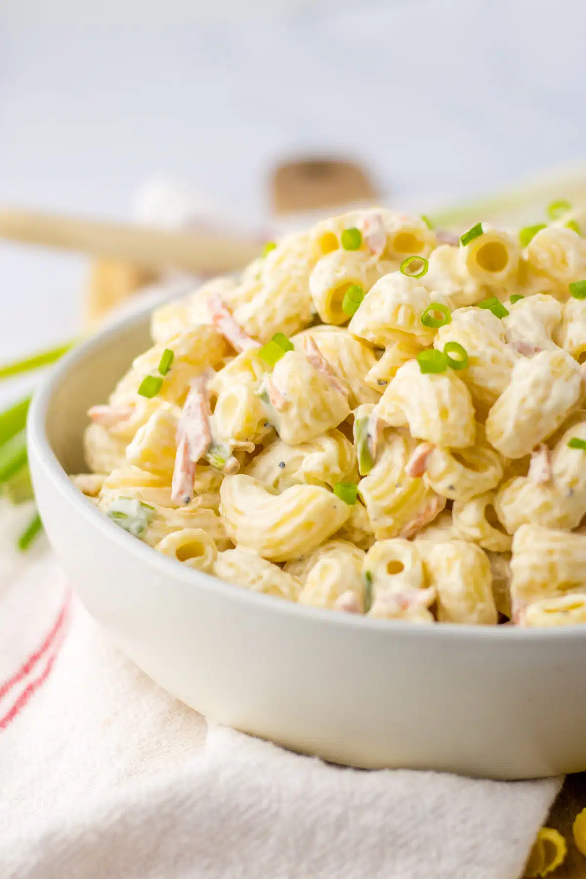 Hawaiian Macaroni Salad in bowl