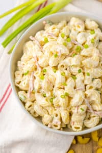 Hawaiian Macaroni Salad in bowl