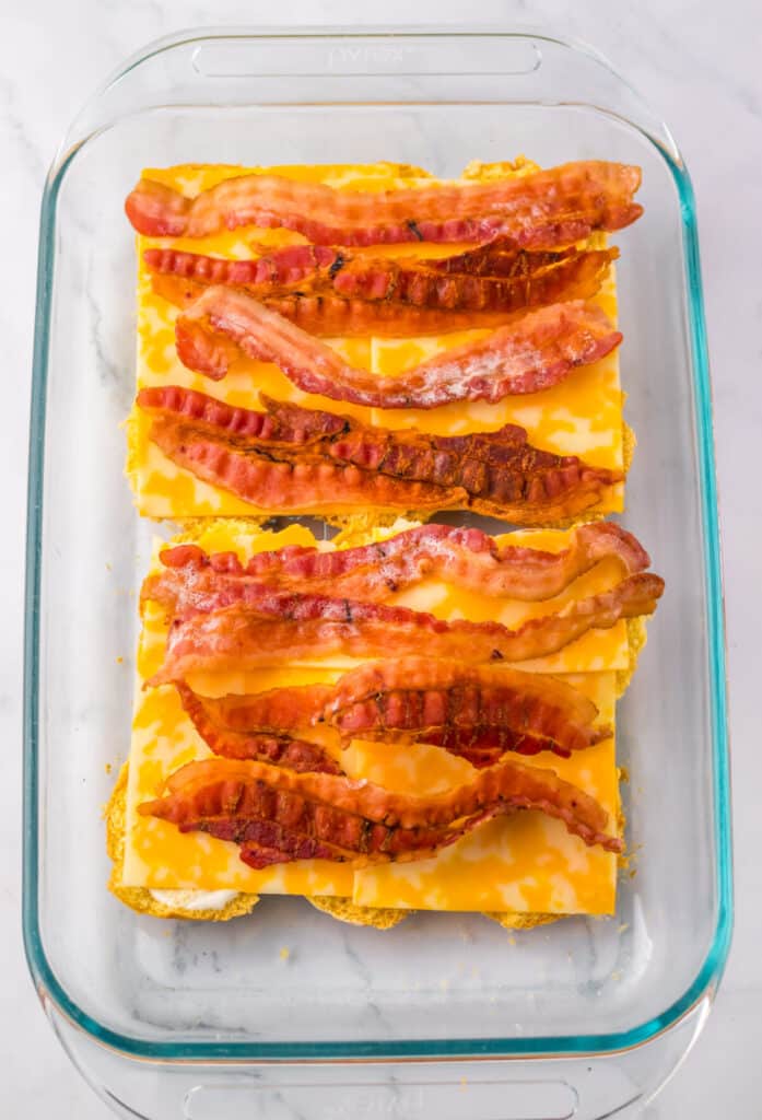 Chicken Bacon Ranch Sliders assembled