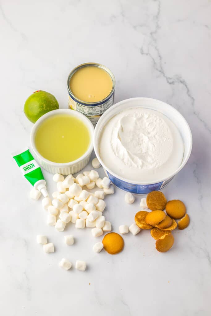 Key Lime Pie Fluff ingrdients