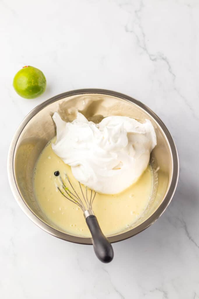 Key Lime Pie Fluff mixed