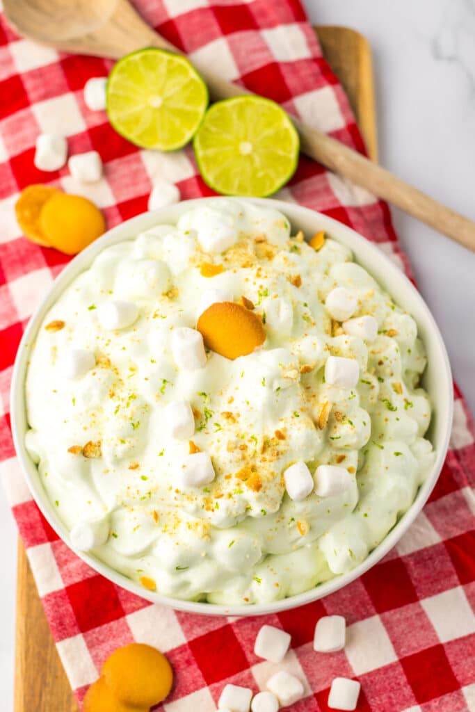 Key Lime Pie Fluff in bowl