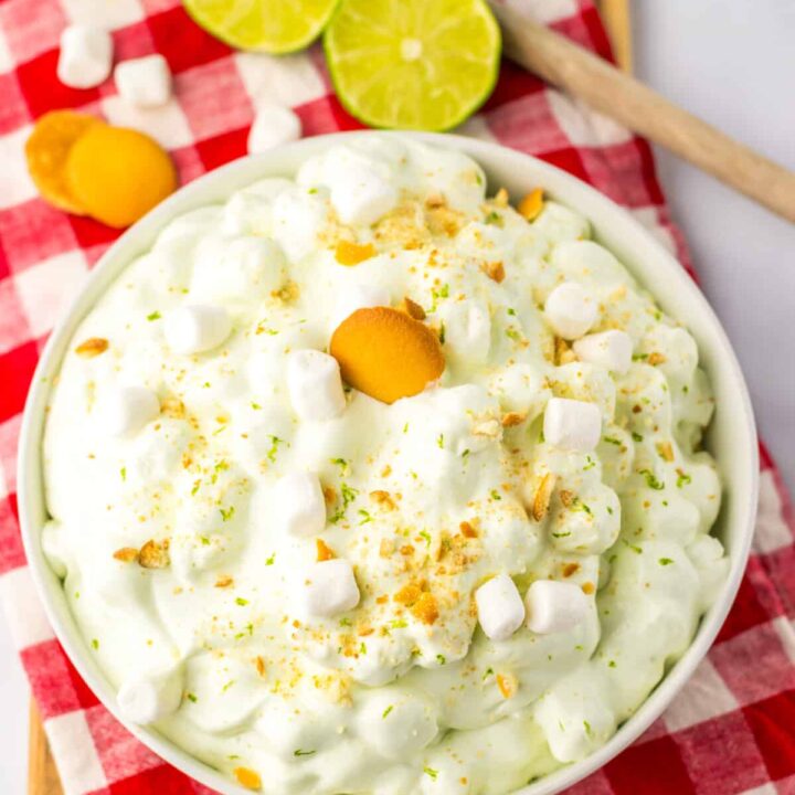 Key Lime Pie Fluff in bowl