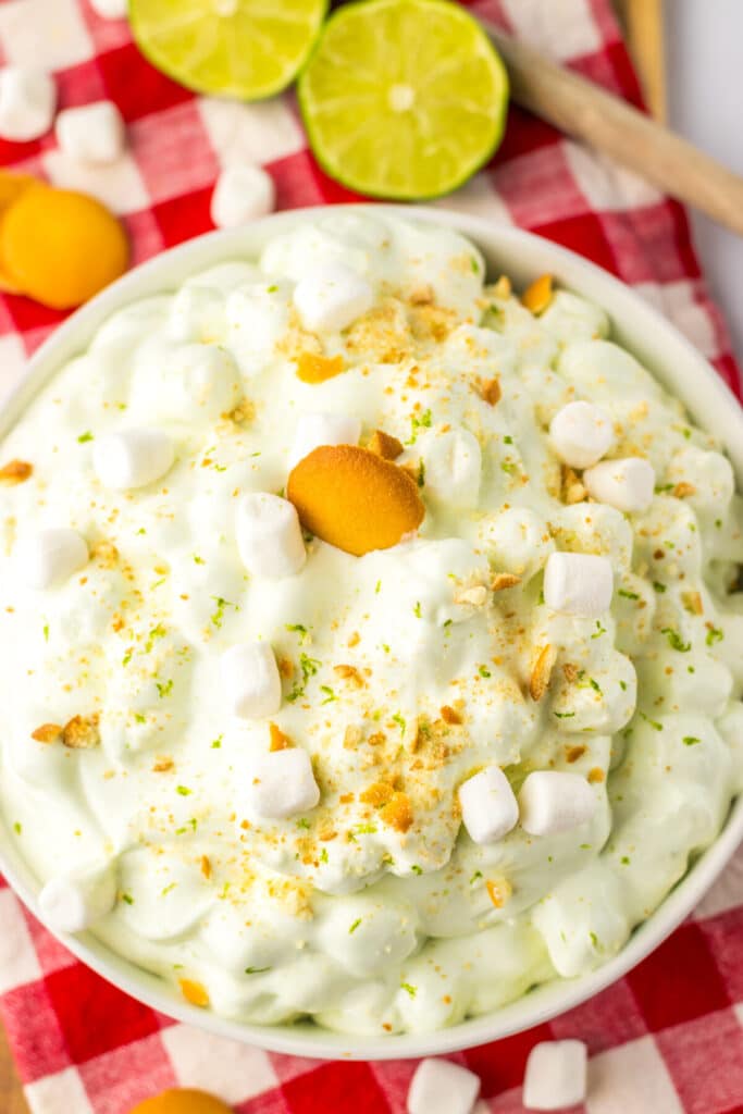 Key Lime Pie Fluff in bowl