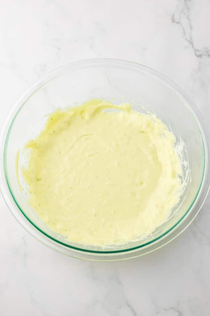 Key Lime Poke Cake filling
