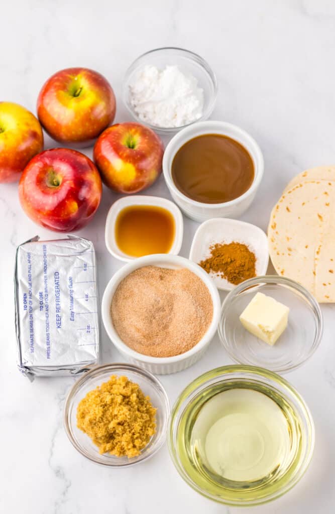 Apple Pie Tacos ingredients