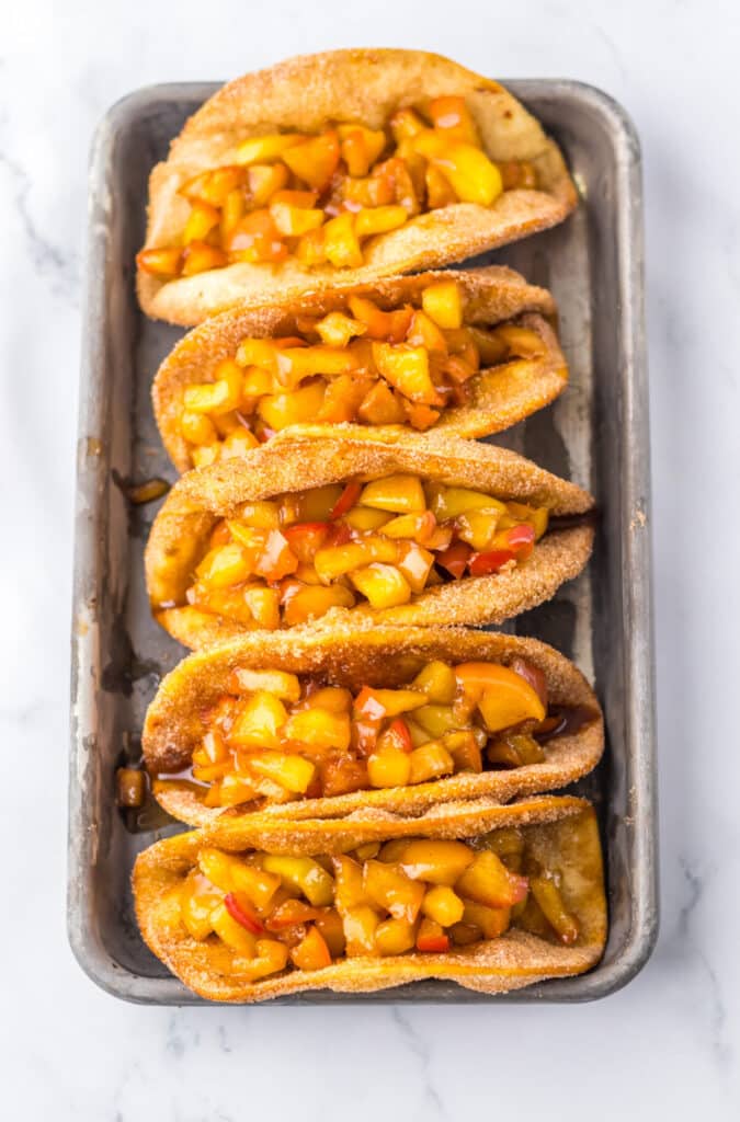 Apple Pie Tacos completed