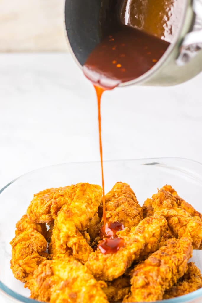 Copycat Chilis Honey Chipotle Crispers with sauce