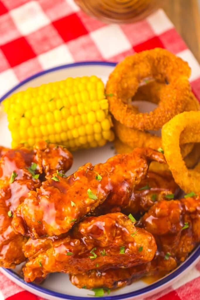 Copycat Chilis Honey Chipotle Crispers plated