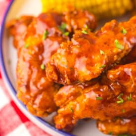 Copycat Chilis Honey Chipotle Crispers plated
