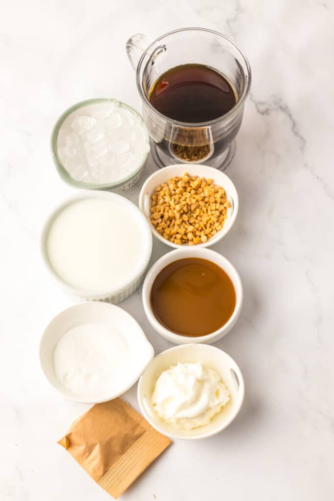 Copycat Starbucks Caramel Ribbon Crunch Frappuccino ingredients