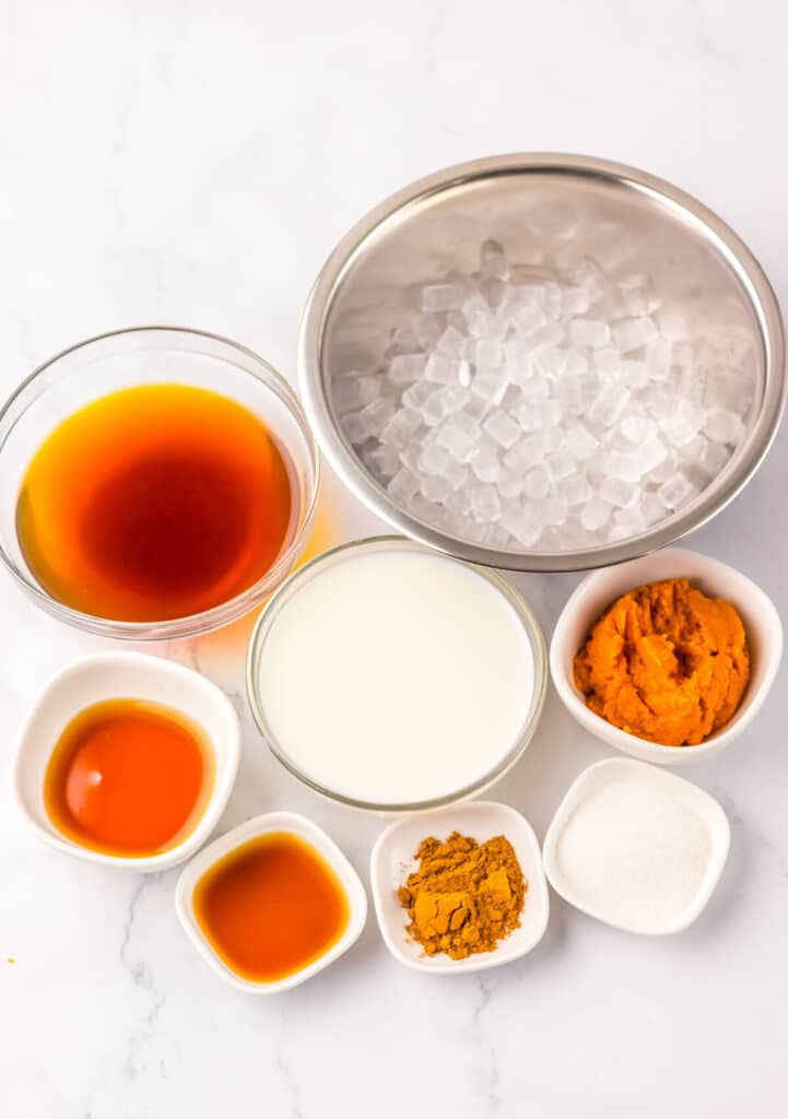 Copycat Starbucks Pumpkin Spice Frappuccino ingredients