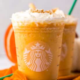 Copycat Starbucks Pumpkin Spice Frappuccino in cup