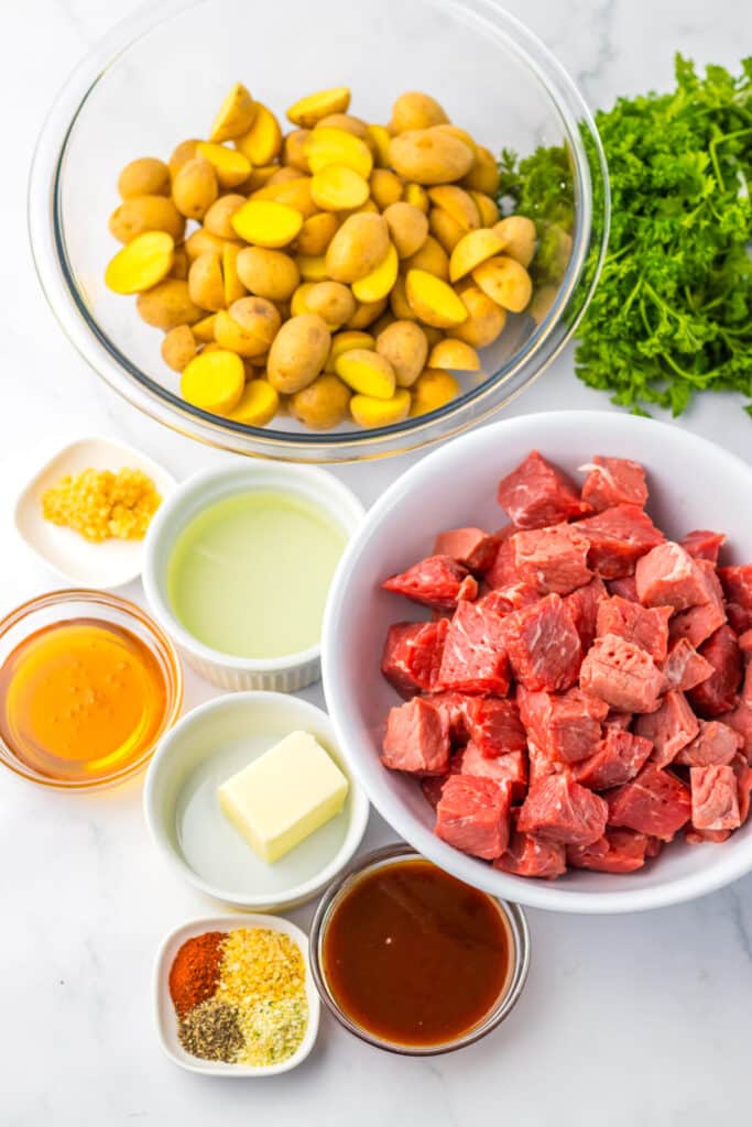 Honey Chipotle Steak and Potatoes ingredients