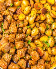 Honey Chipotle Steak and Potatoes closeup
