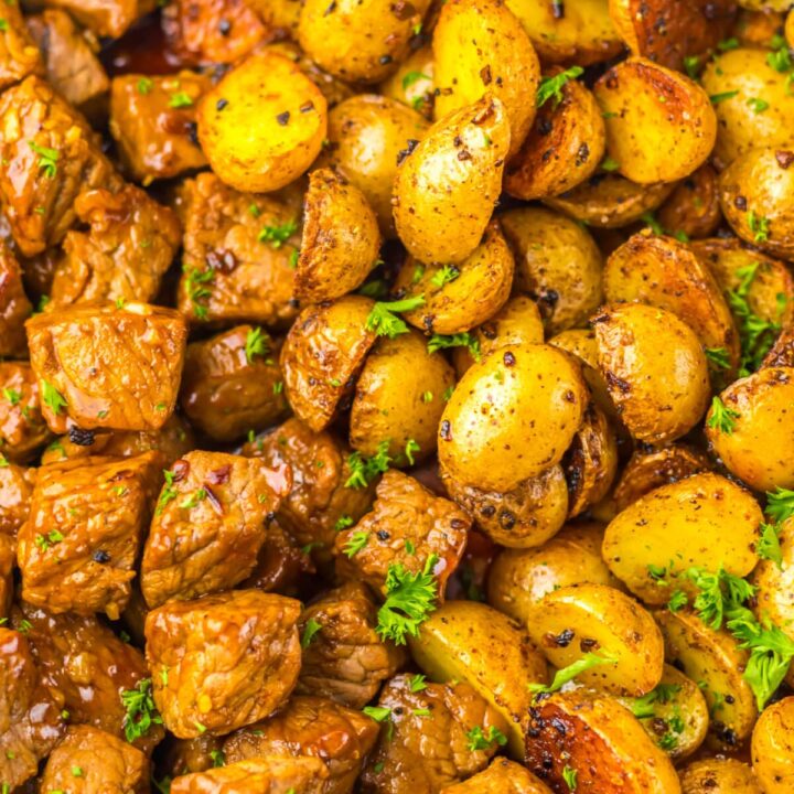 Honey Chipotle Steak and Potatoes closeup