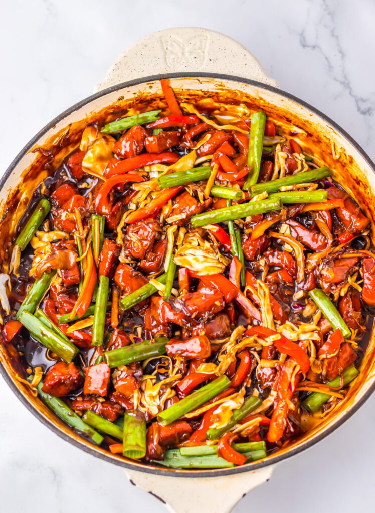 The Best Pork Lo Mein cooking