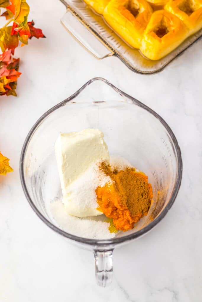 Pumpkin Danish Hawaiian Rolls filling mix