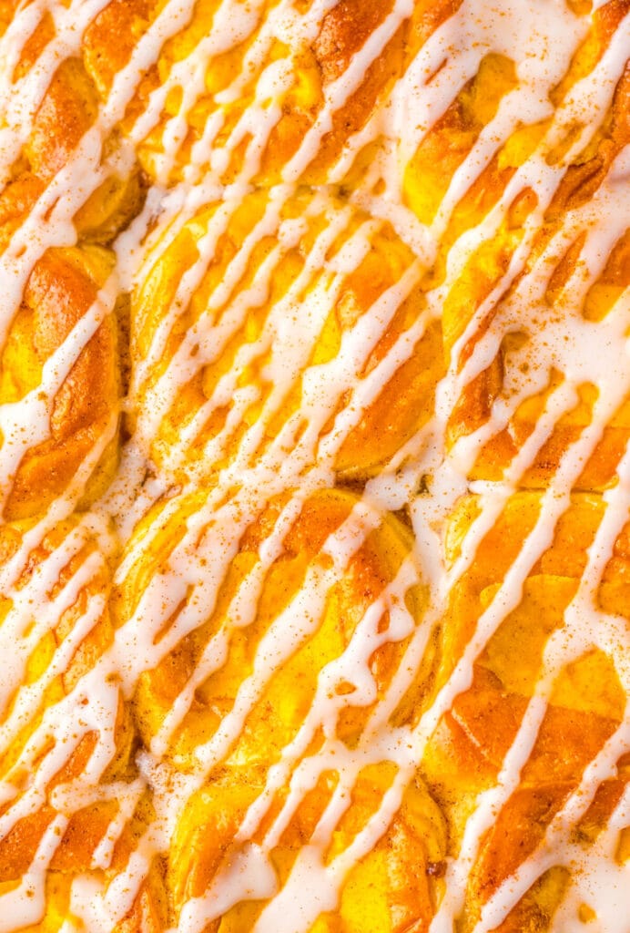 Pumpkin Danish Hawaiian Rolls baked