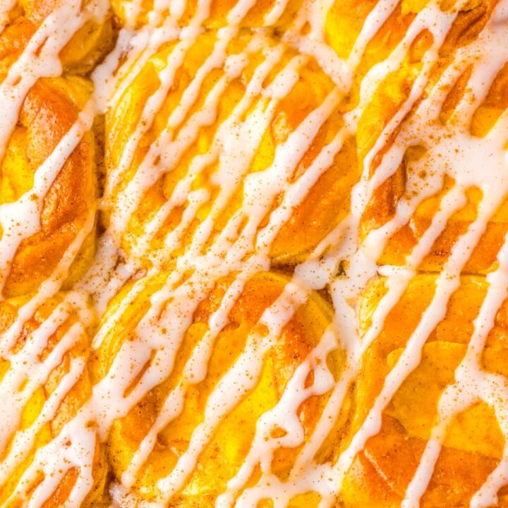 Pumpkin Danish Hawaiian Rolls baked