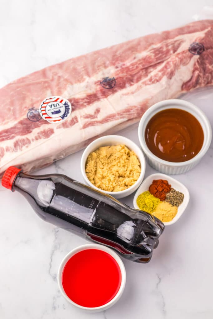 Slow Cooker Cherry Cola Ribs ingredients