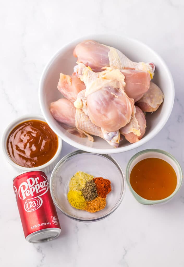 Slow Cooker Dr Pepper BBQ Drumsticks ingredients