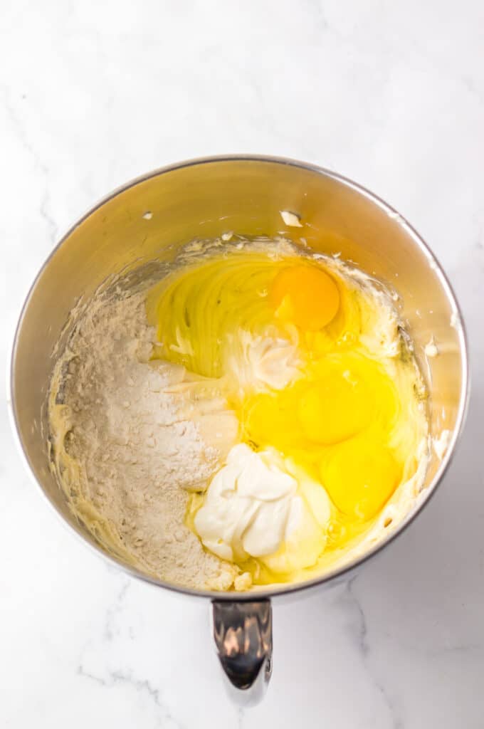 Caramel Apple Cheesecake batter