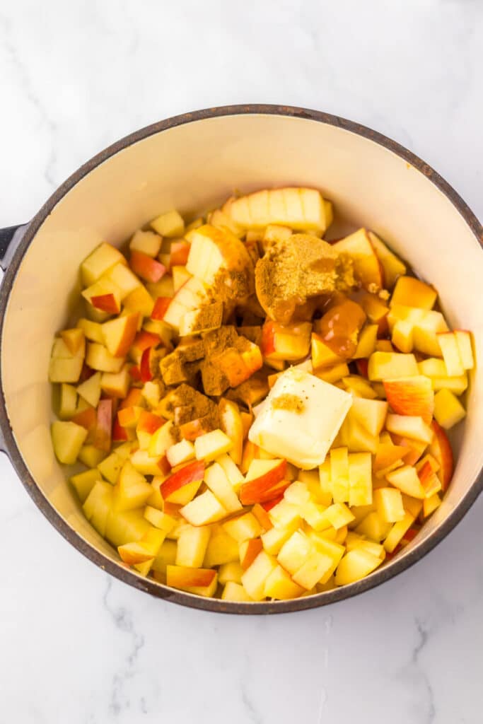 Caramel Apple Hawaiian Rolls filling