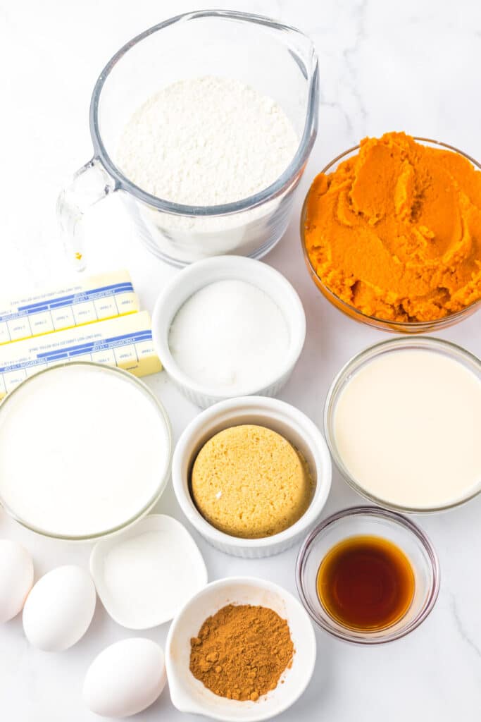 Copycat Costco Pumpkin Pie ingredients