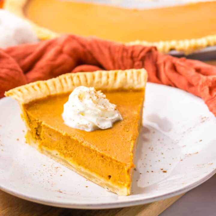 Copycat Costco Pumpkin Pie plated