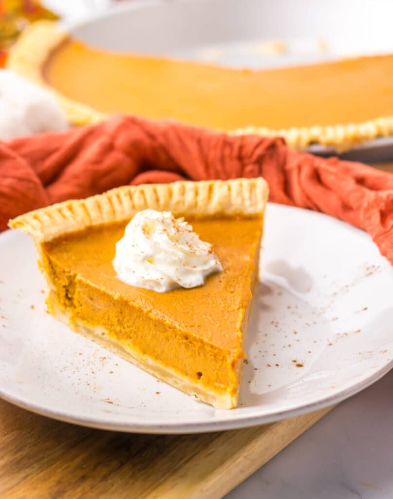 Copycat Costco Pumpkin Pie plated