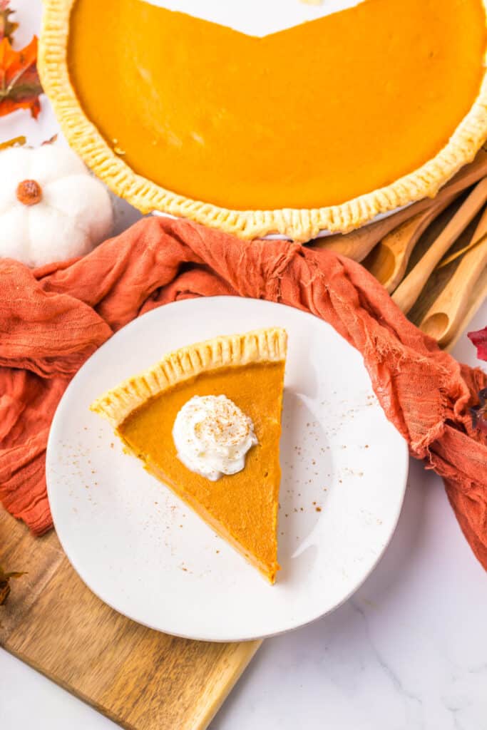 Copycat Costco Pumpkin Pie plated