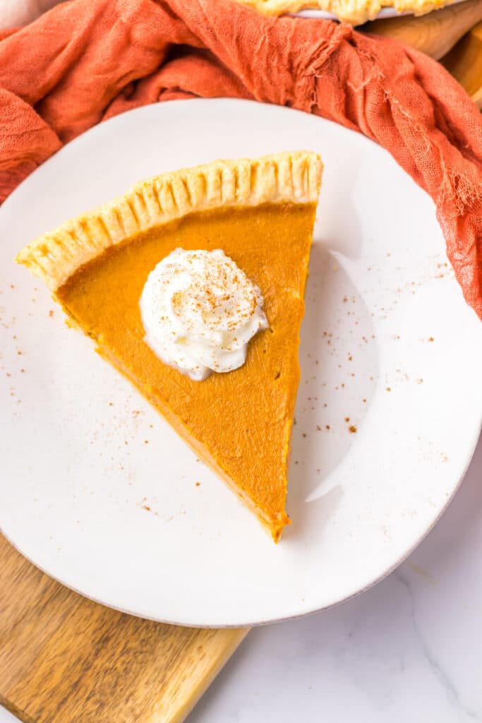 Copycat Costco Pumpkin Pie plated