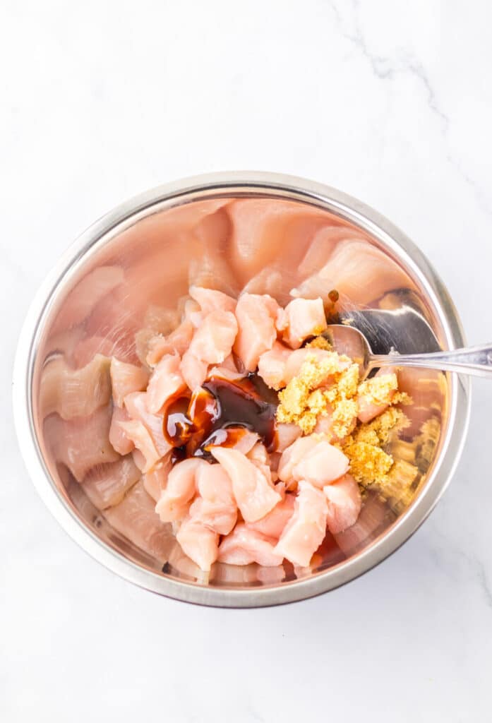 Honey Garlic Chicken Ramen chicken