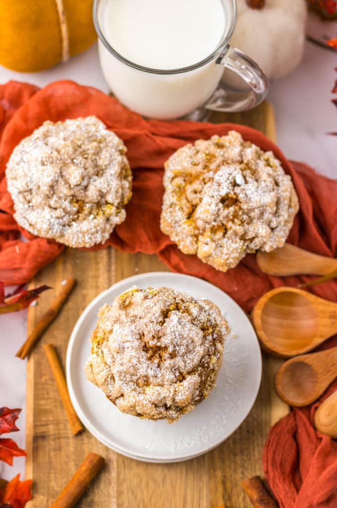 Copycat Costco Pumpkin Muffins plated