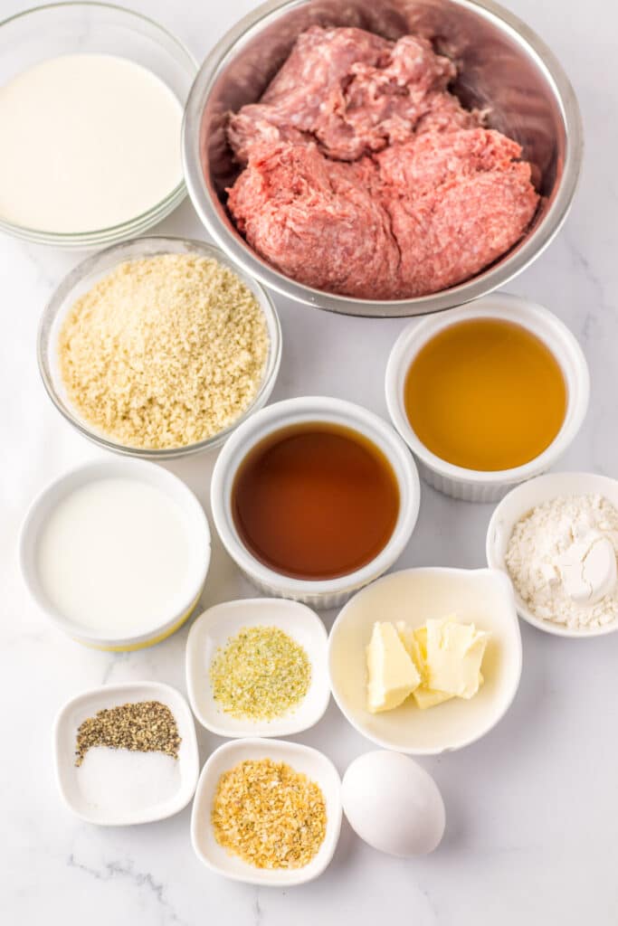 Copycat Ikea Swedish Meatballs ingredients