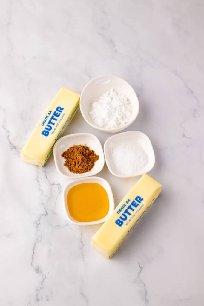 Copycat Texas Roadhouse Rolls honey cinnamon butter ingredients