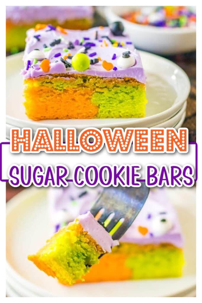 Halloween Sugar Cookie Bars pin