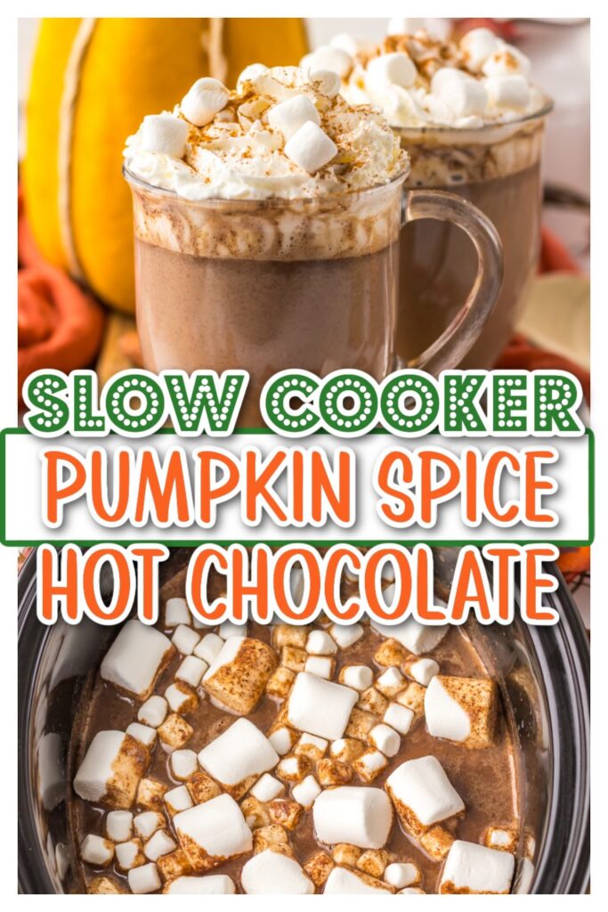 Slow Cooker Pumpkin Spice Hot Chocolate pin