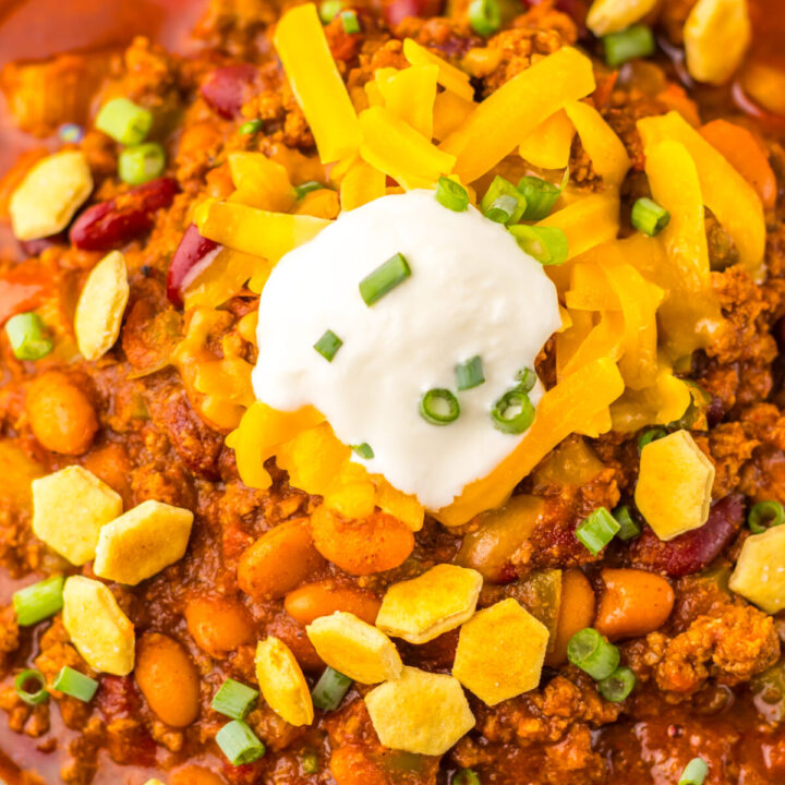 Slow Cooker Wendys Chili plated