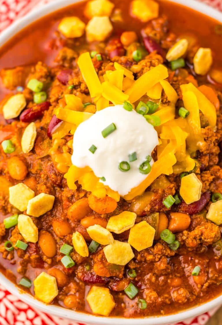 Slow Cooker Wendys Chili plated