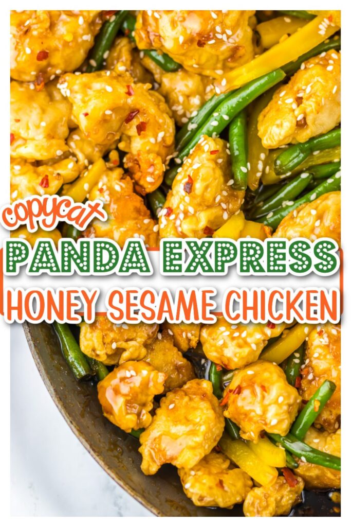 Copycat Panda Express Honey Sesame Chicken pin