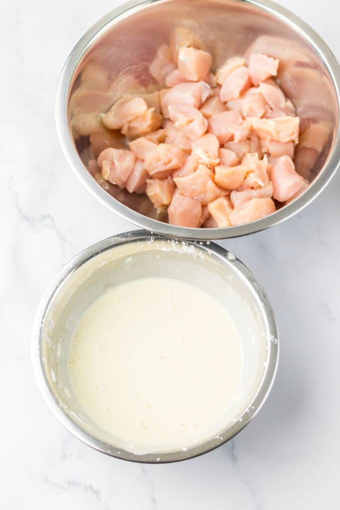 Copycat Panda Express Honey Sesame Chicken batter