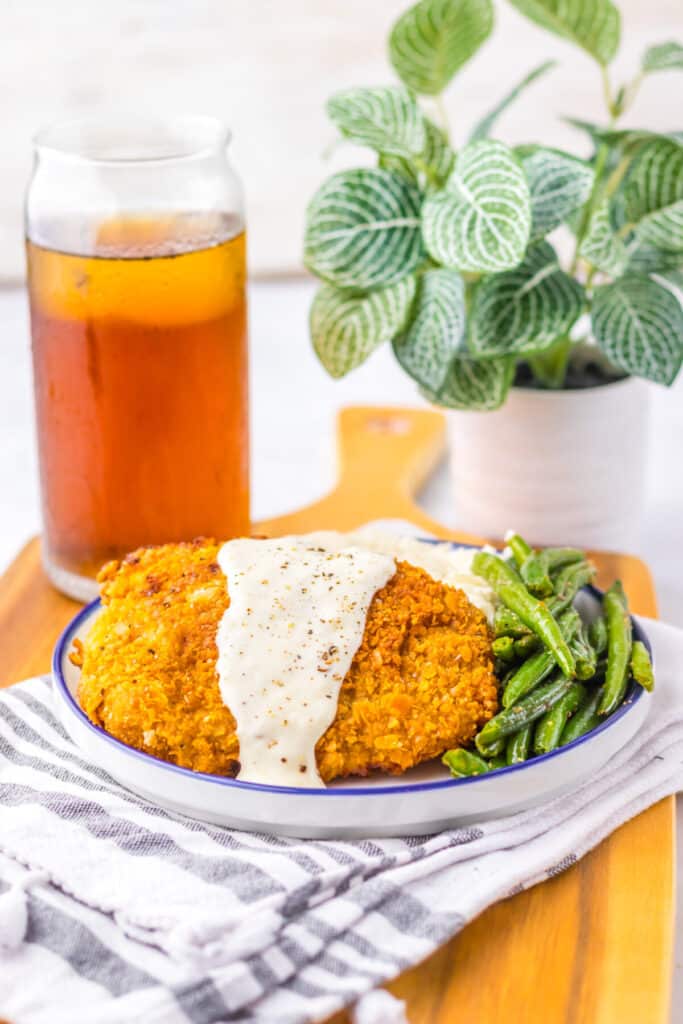 Cracker Barrel Chicken Fried Steak plated