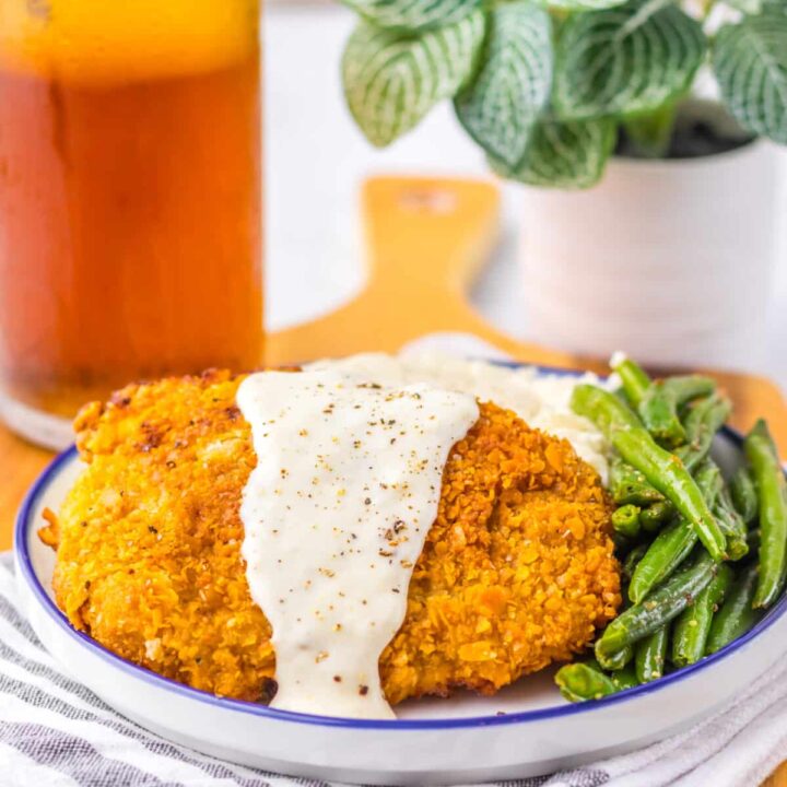 Cracker Barrel Chicken Fried Steak plated