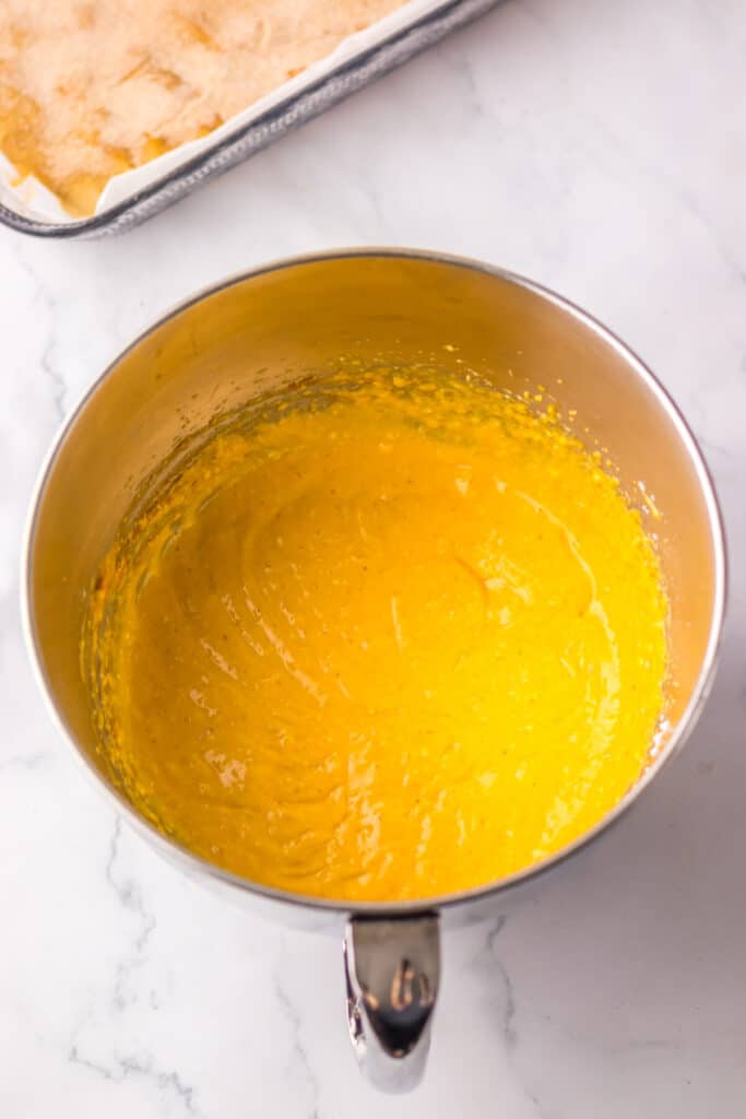 Pumpkin Cheesecake Snickerdoodle Bars filling