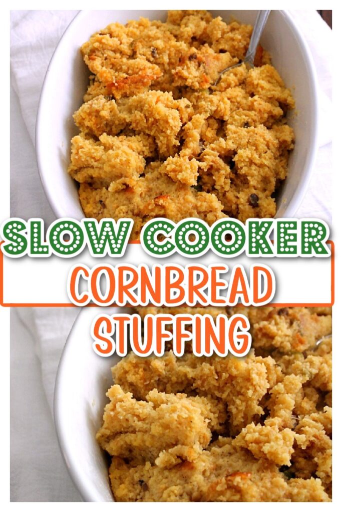 Slow Cooker Cornbread Stuffing pin