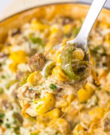 One Pot Cheesesteak Tortellini