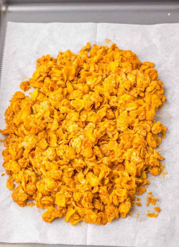 Christmas Cornflake Brittle ready to bake