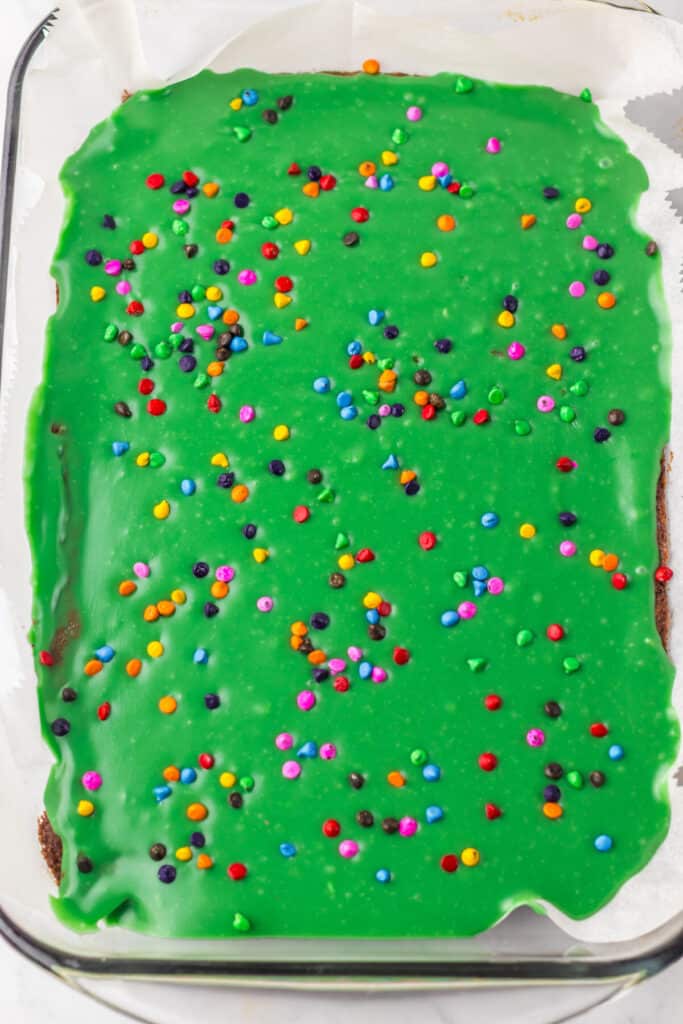 Cosmic Brownie Christmas Trees frosted
